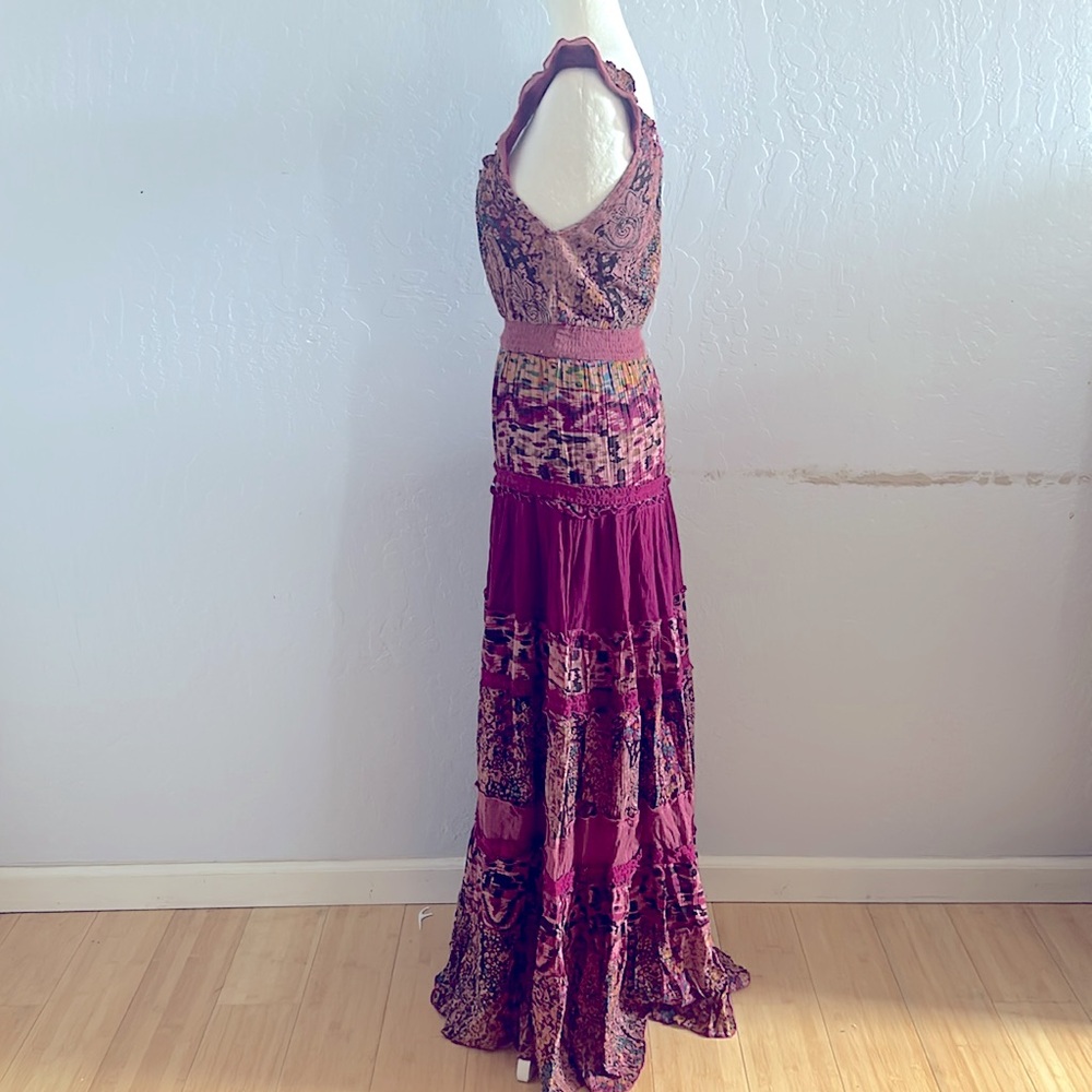 Xoxo Multicolor Ruffle Maxi Dress - Picture 2 of 8